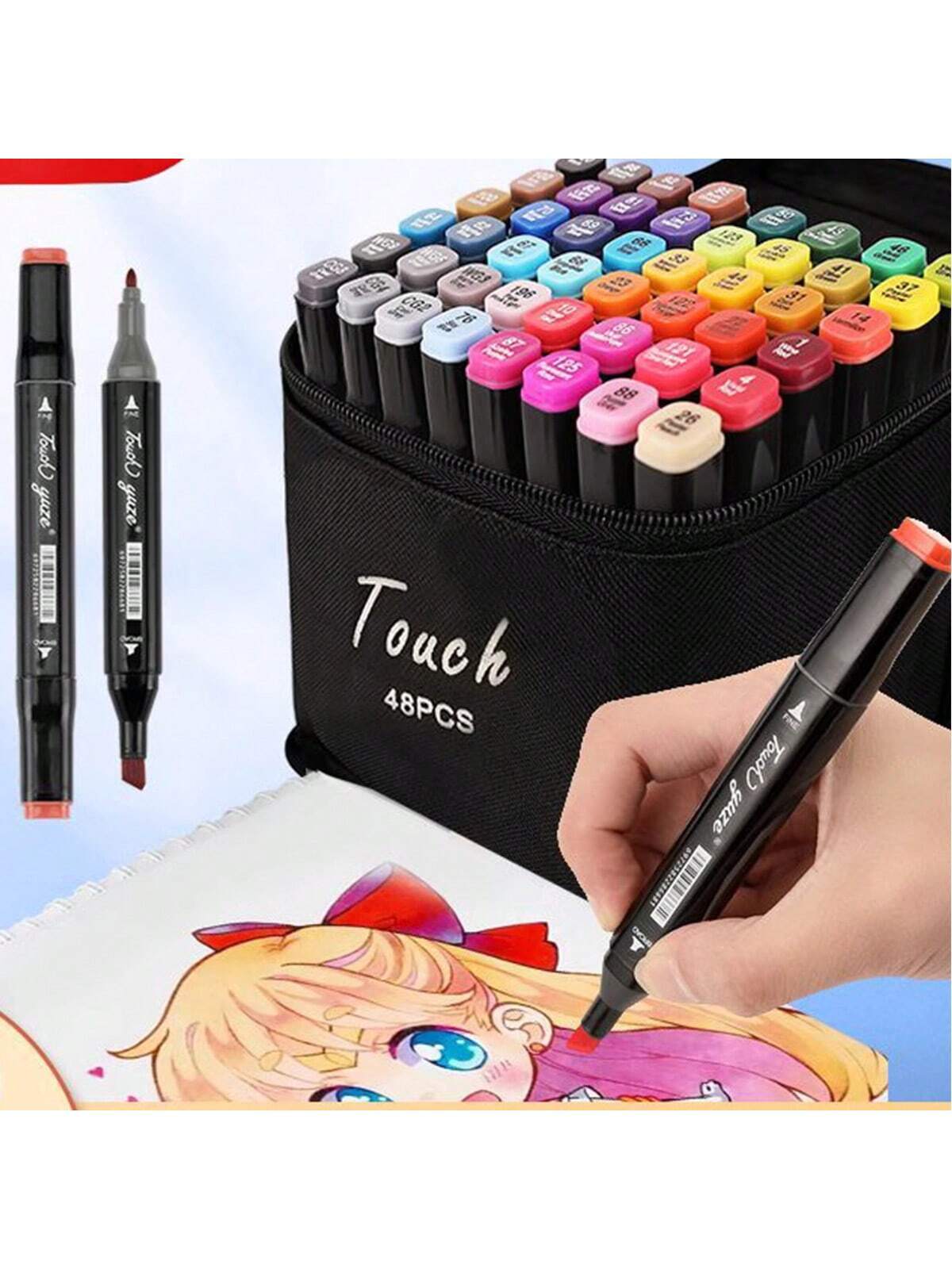 Plumones Touch Doble Punta 24 Piezas