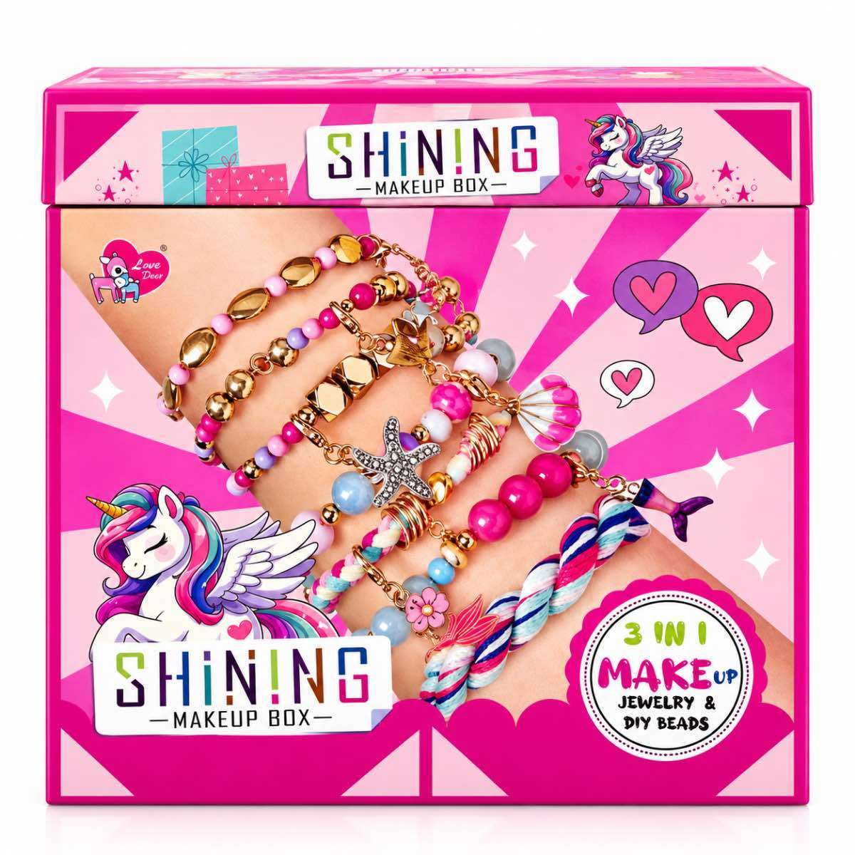 Set De Maquillaje, Joyería Y Bisutería 3 En 1 - 435 Piezas