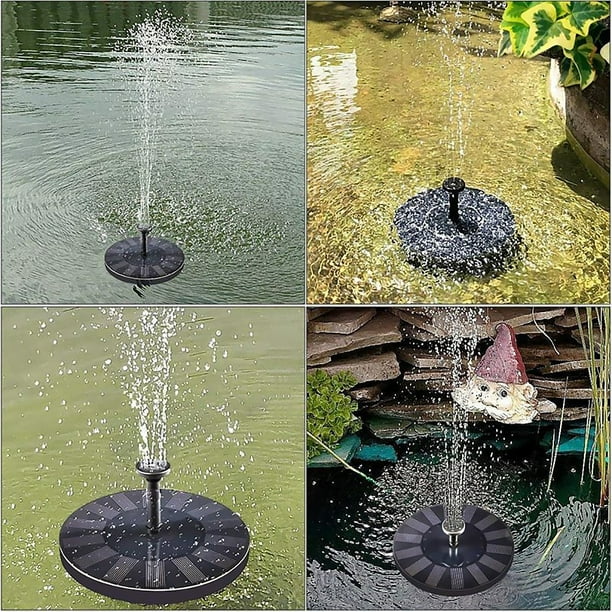 Fuente De Agua Con Panel Solar Para Jardín