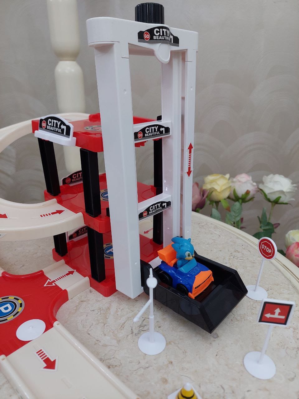 Pista De Carro Sonic Elevador 3 niveles