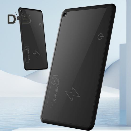Localizador GPS portátil con Bluetooth, diseño ultrafino, tarjeta rastreadora de billetera con carga inalámbrica, buscador de artículos delgados a prueba de agua