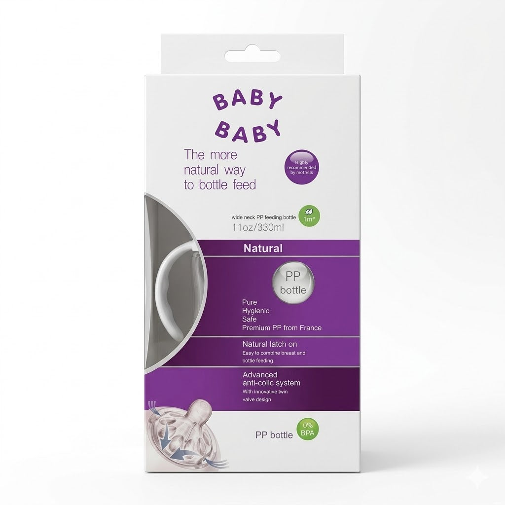 Tetero Natural Anticólicos 330ml Baby Baby