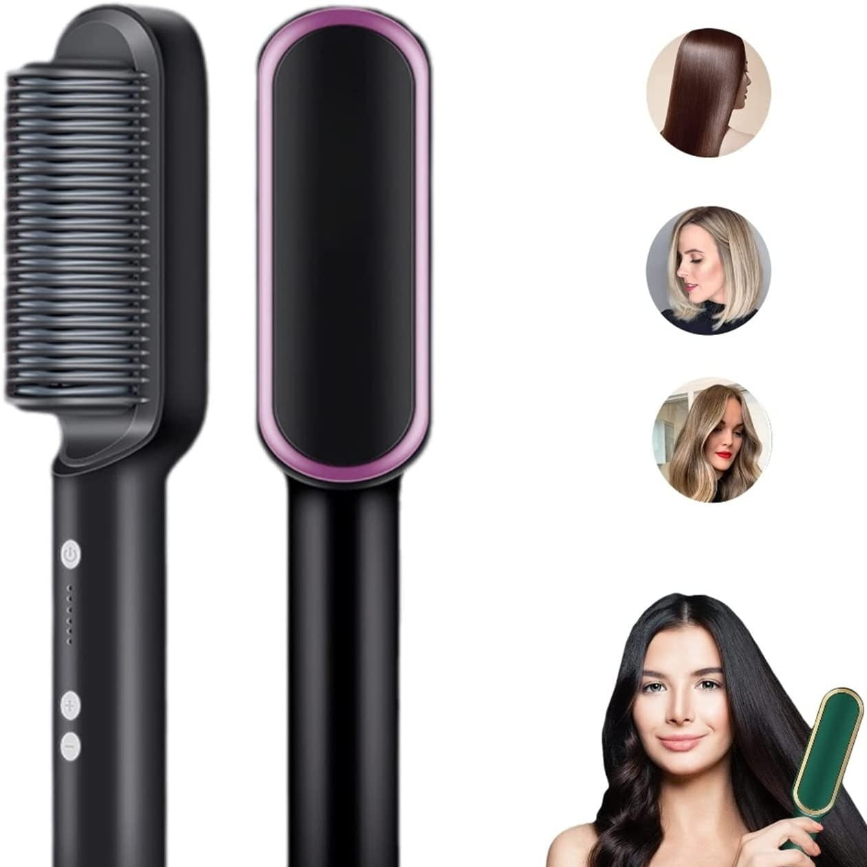 Cepillo Cerámico Para Cabello 2 En 1 + Envío Gratis