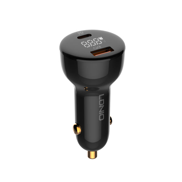 Cargador para Carro LDNIO C101 100W Carga Rápida con Pantalla LED