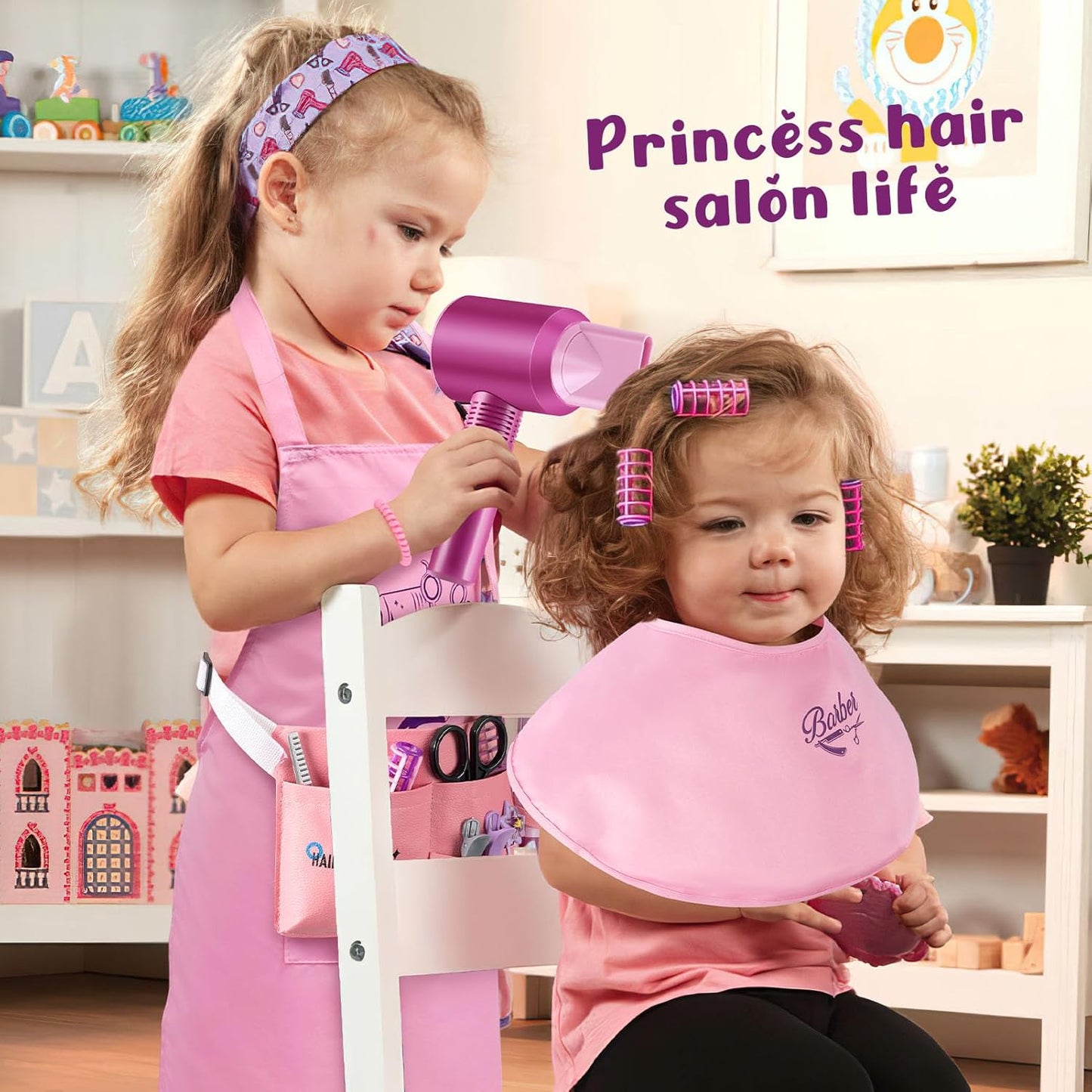 Kit Cepillo Secador De Juguete Para Niñas