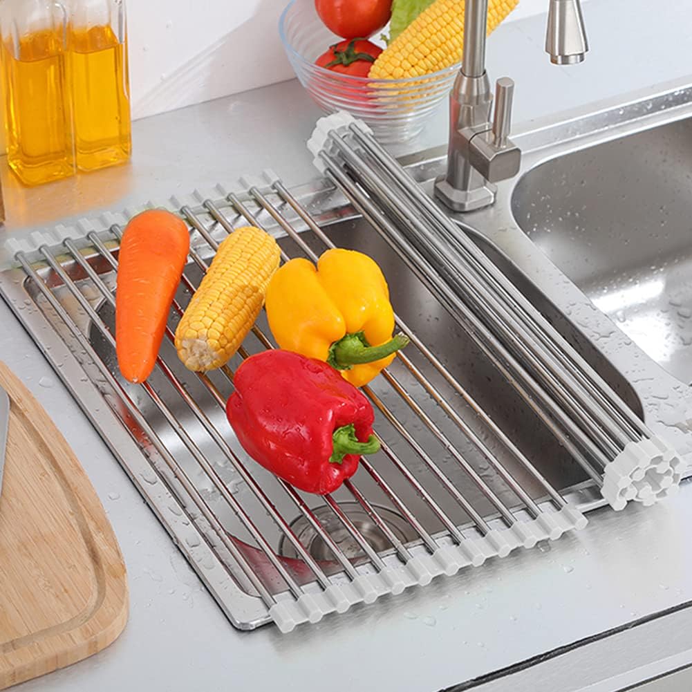 Escurridor Plegable En Acero Inoxidable + Envío Gratis