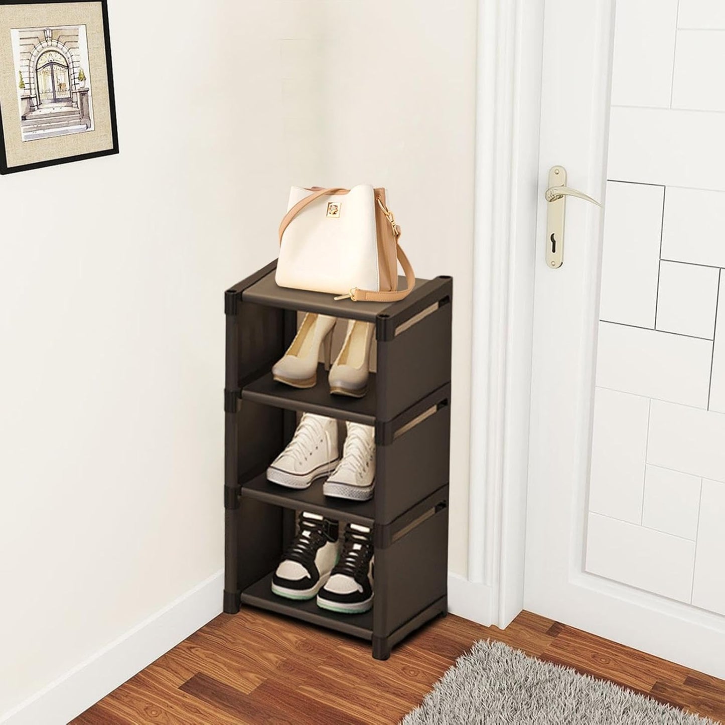 Organizador De Zapatos En Tela 3 Niveles