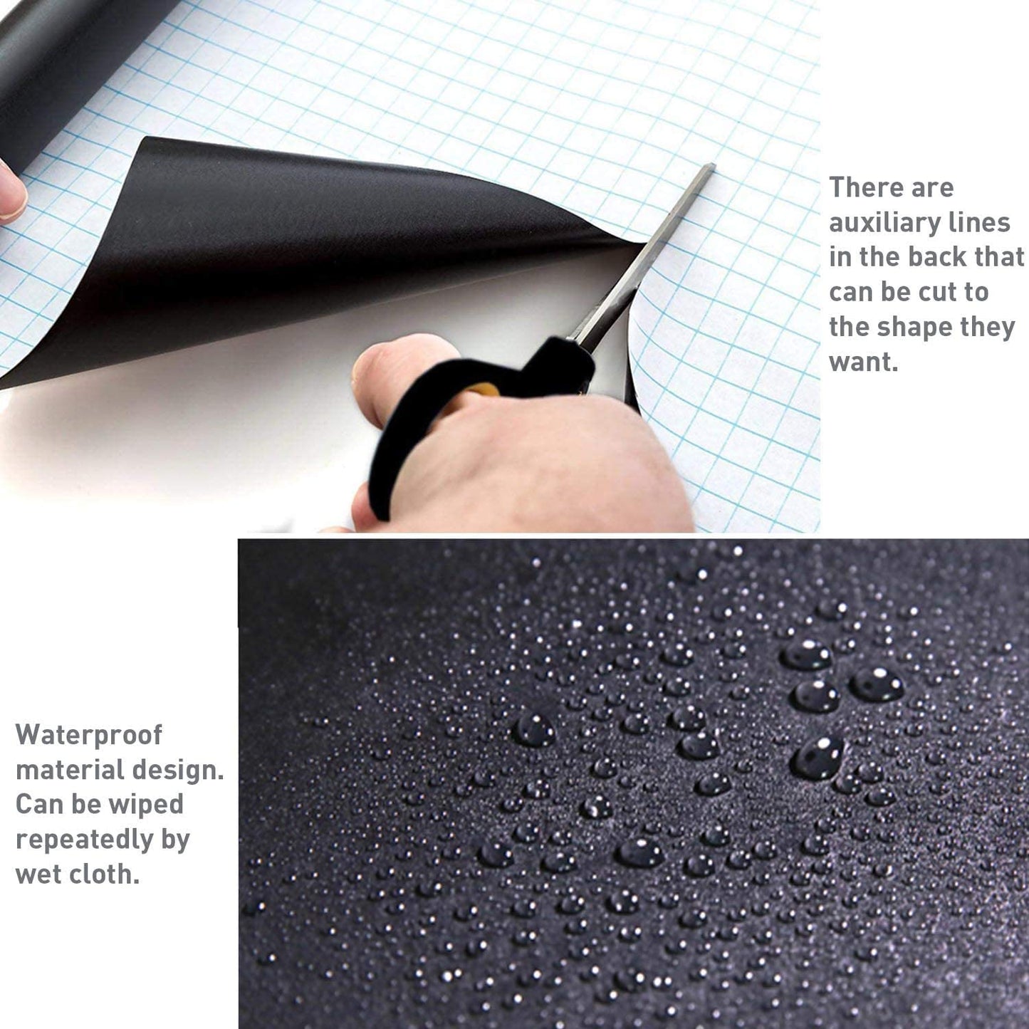 Película de Pizarra adhesiva Negra Con Tizas