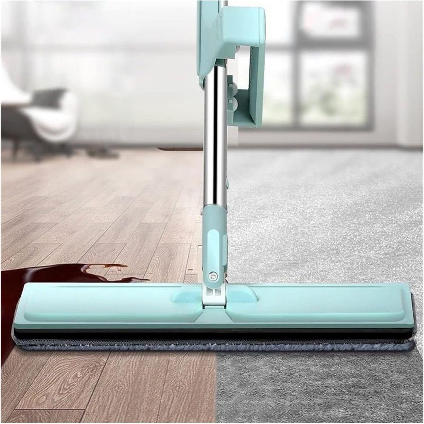 Trapeador Plano Con Mopa De Microfibra Absoberte