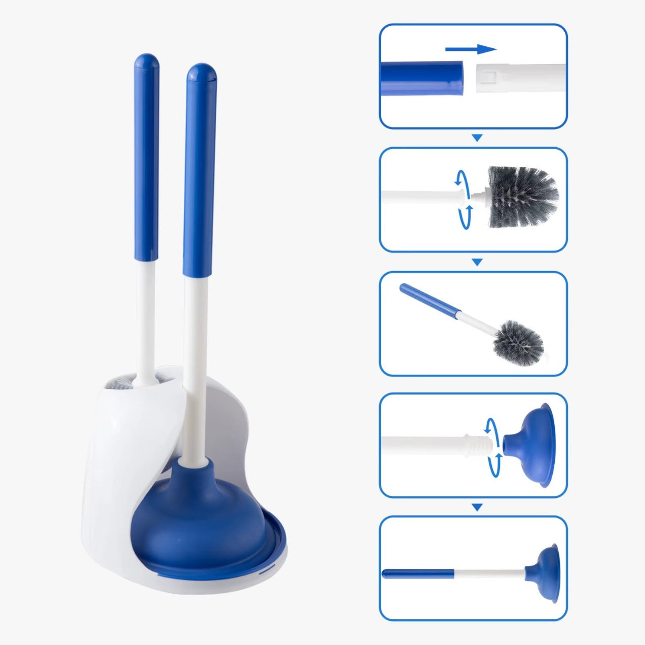 Combo higiene para baño - Destapador + Cepillo de Limpieza