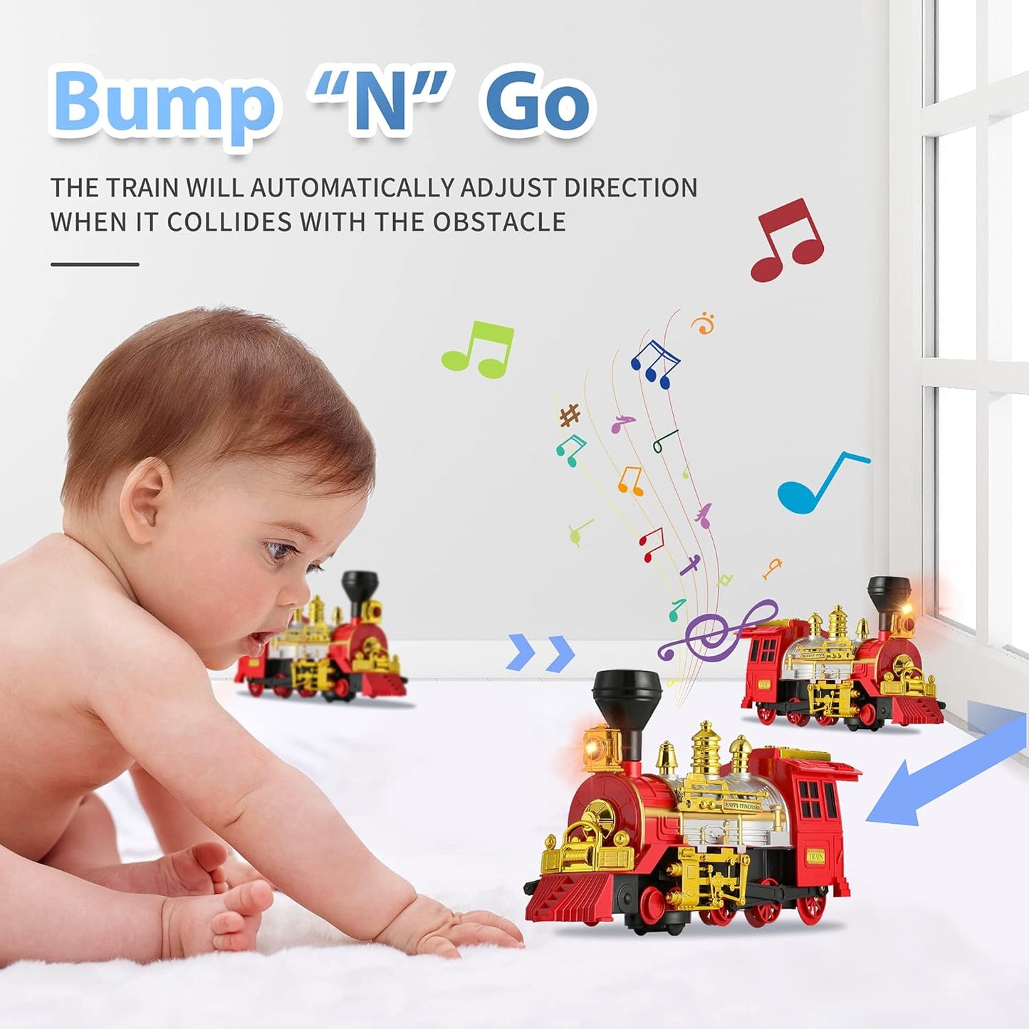 Cabeza Locomotora De Tren Con Humo