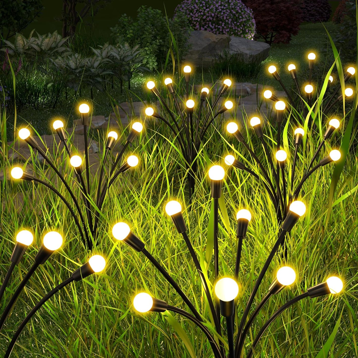 12 LED Fireflies with Solar Panel