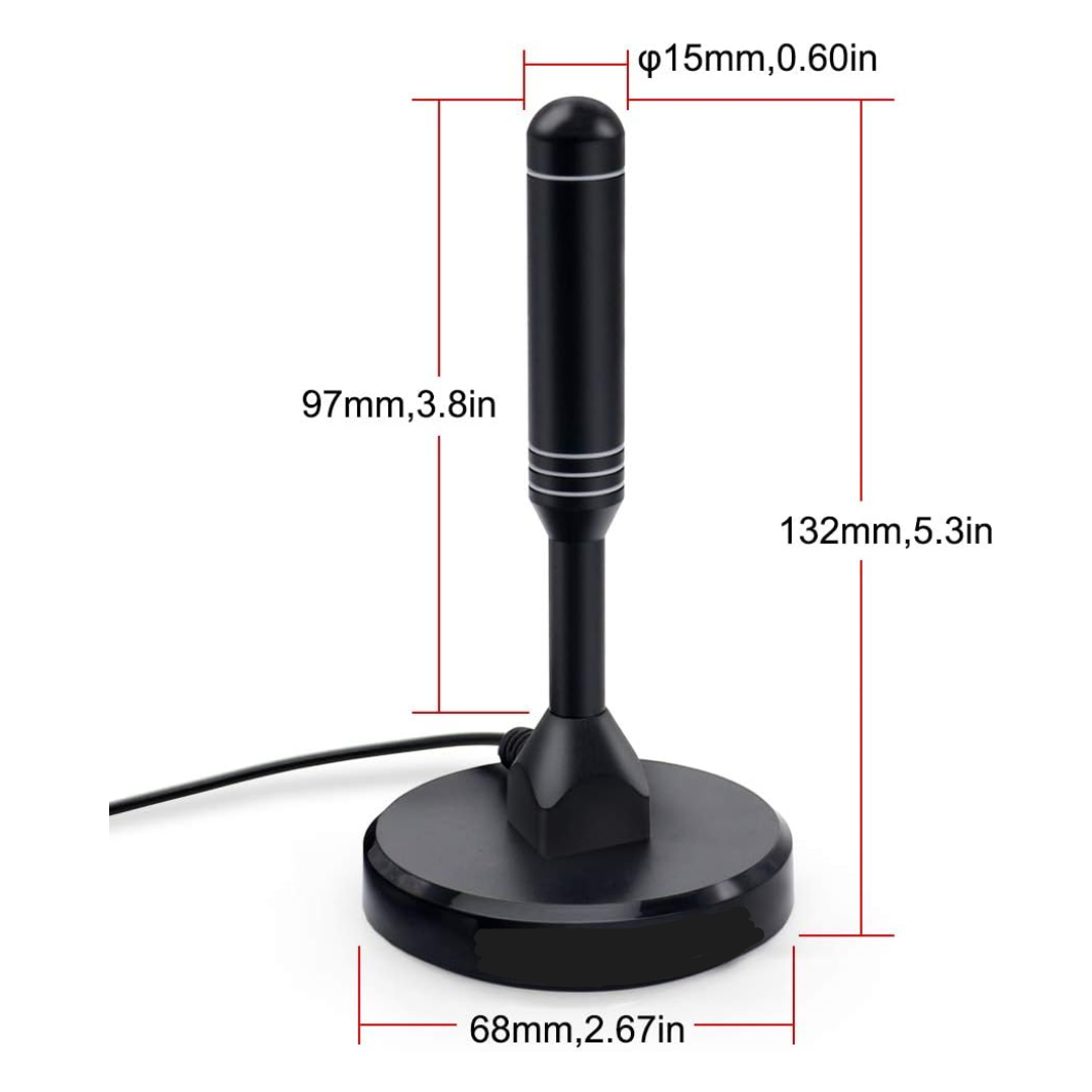 Antena TDT Full HD con Cable de 5M
