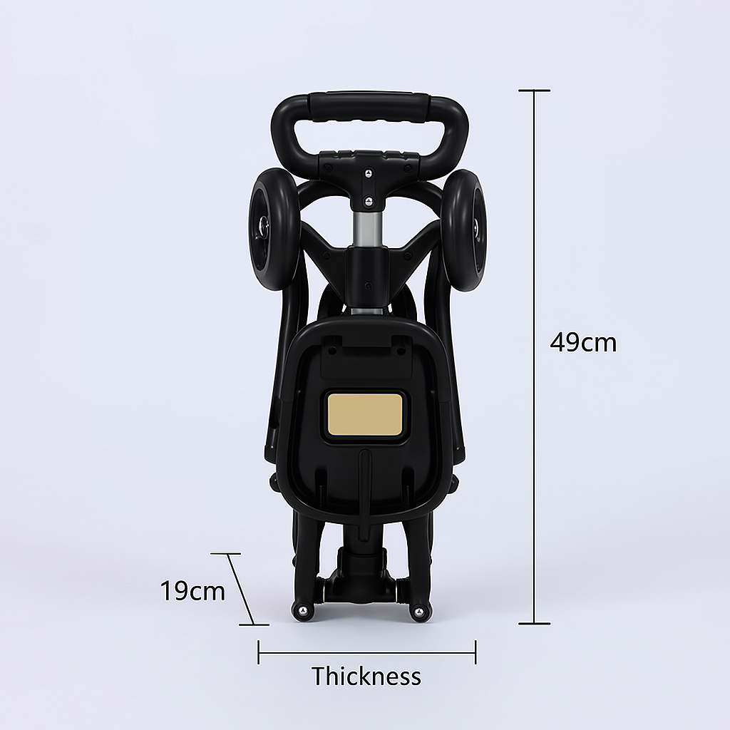Cochecito de viaje compacto NomadFold™: ligero, plegable y listo para la aventura