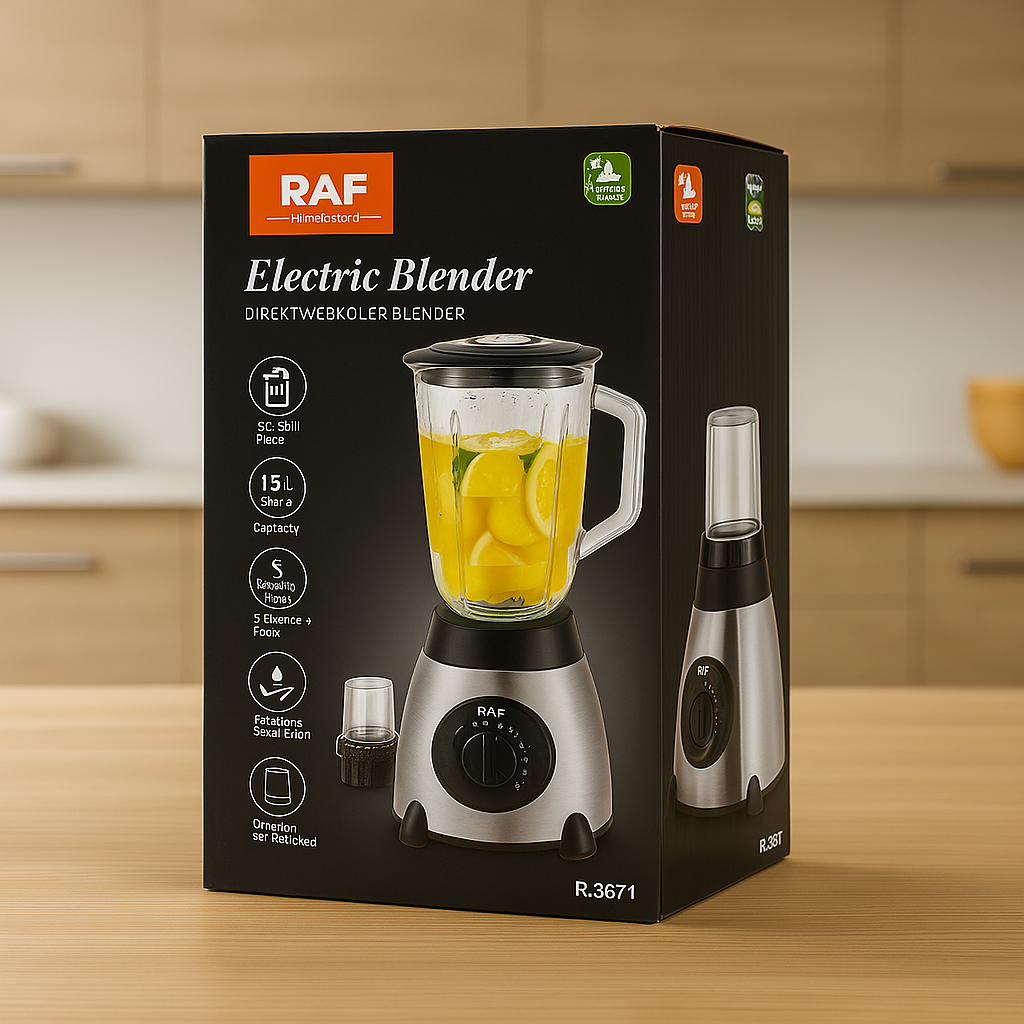 Licuadora RAF 2 En 1 De 1.5 Litros