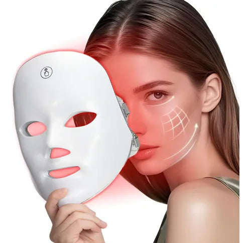 Mascara Led Facil 7 Colores Terapia de Luz Profesional