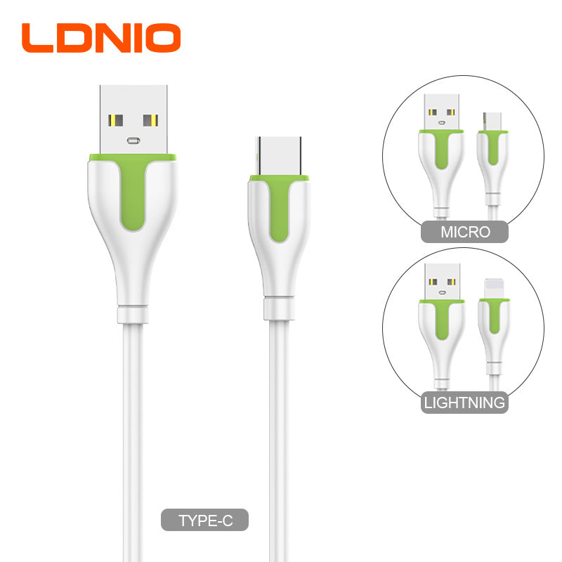 Cable USB LDNIO LS-33 2m Carga Rápida