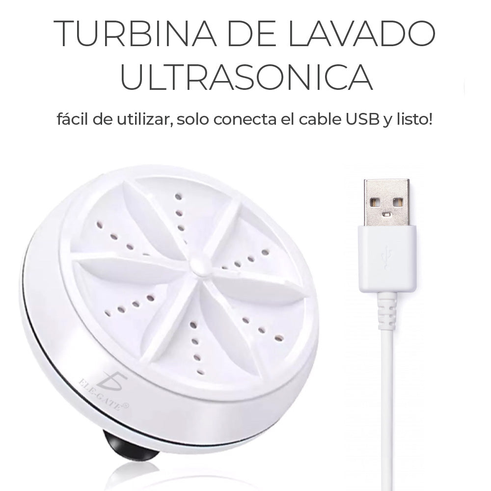 Mini Lavadora Portátil Giratoria USB + Envío Gratis