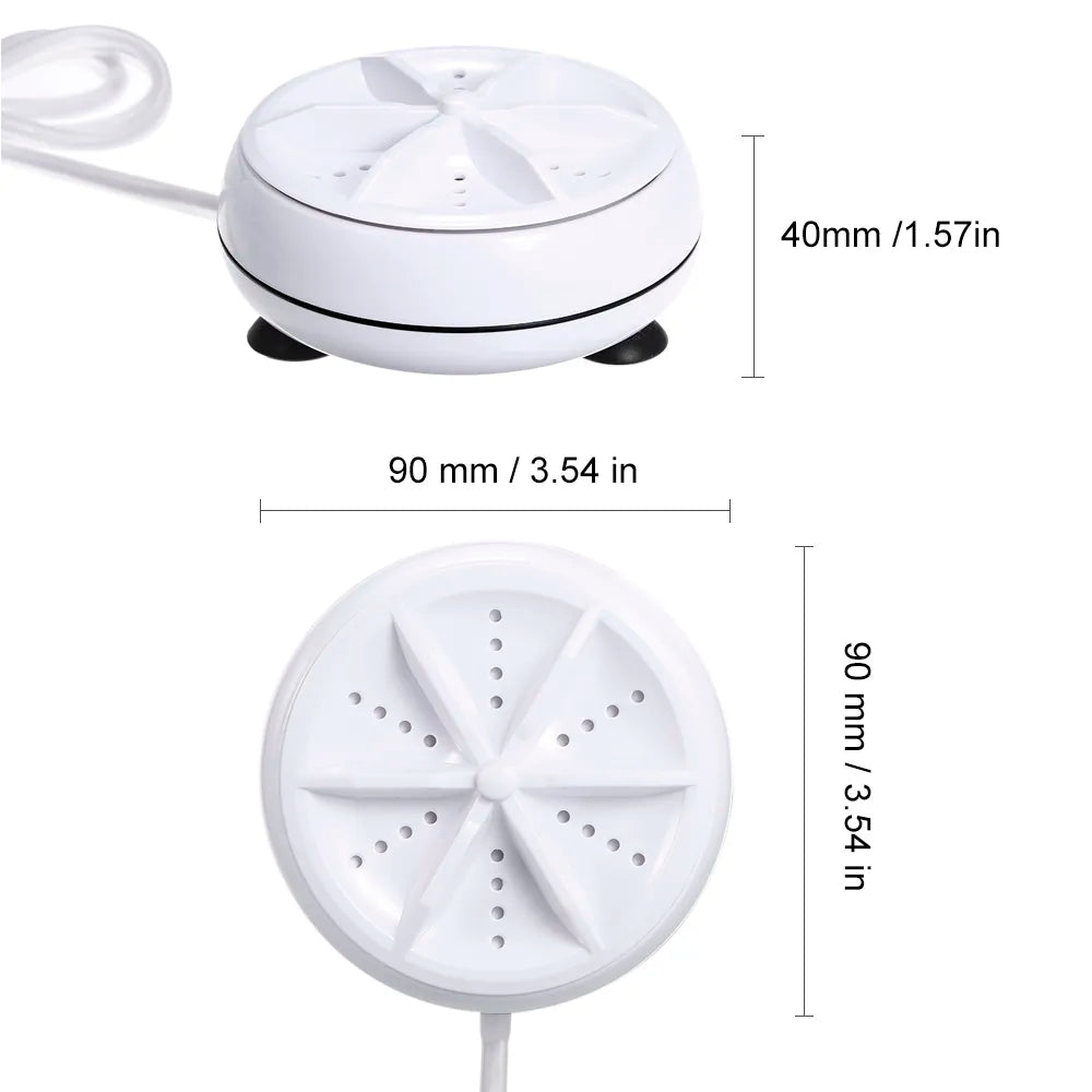 Mini Lavadora Portátil Giratoria USB + Envío Gratis