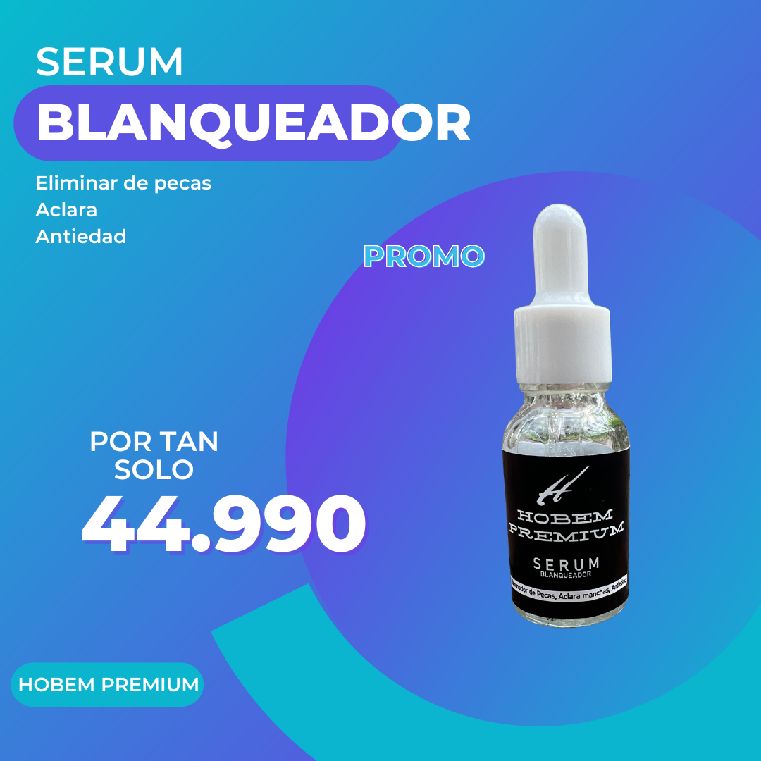 Serum Aclarante Anti-Edad Unisex Hobem Premium + Envio Gratis