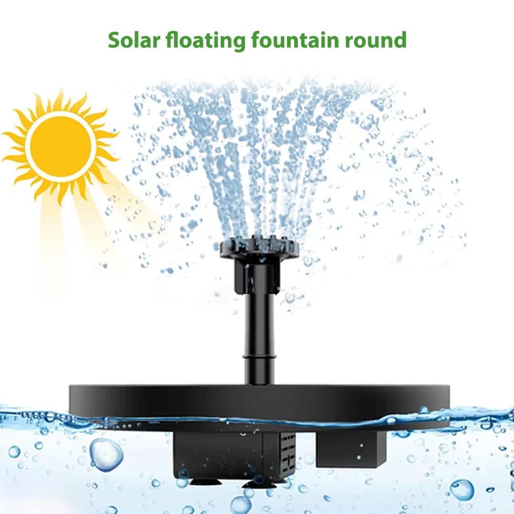 Fuente De Agua Con Panel Solar Para Jardín
