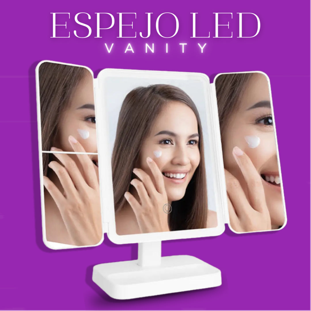 Espejo De Maquillaje Con Luz Led + Envío Gratis