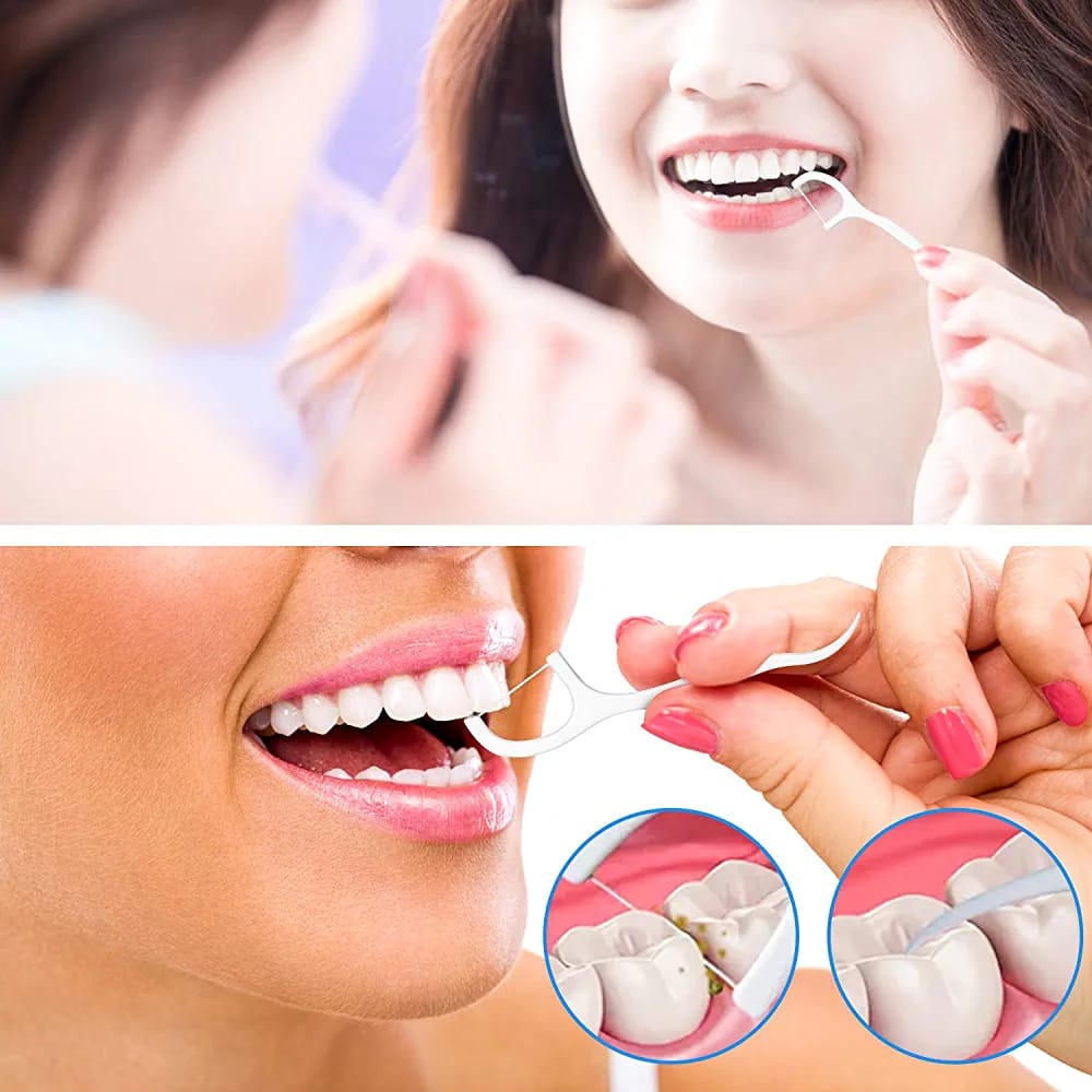Palillos De Hilo Dental Paquete x3