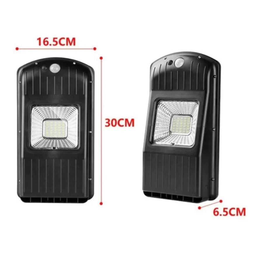 Lampara Solar Exteriores 30W Luz LED Sensor Movimiento + Envio Gratis