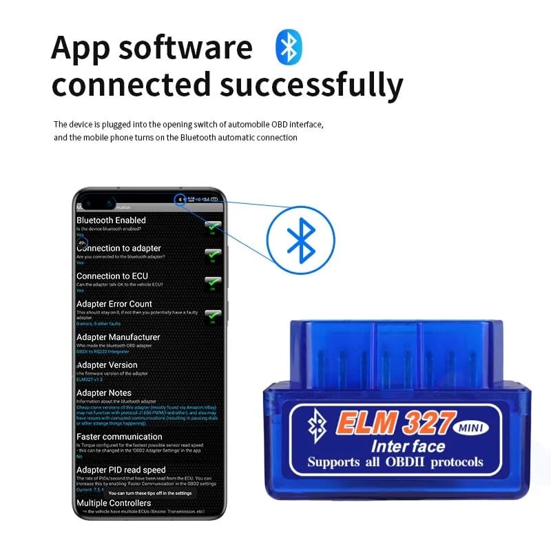 Escaner Automotriz Elm327 Obd2 Bluetooth + Envío Gratis