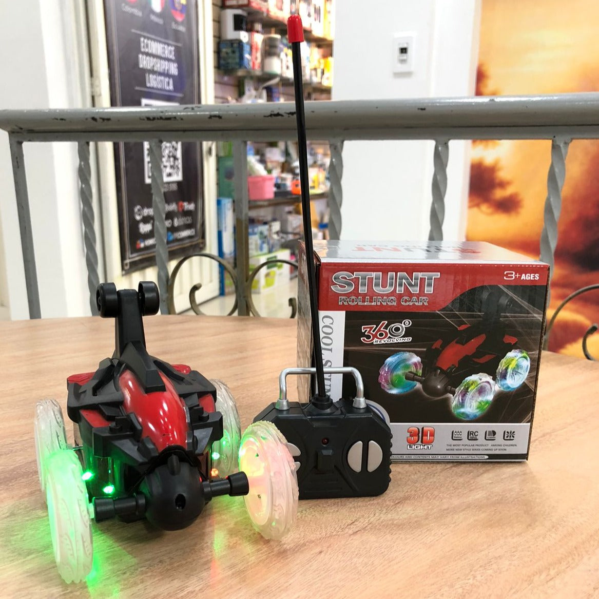 Carro Loco Con Luces Stunt Roolling