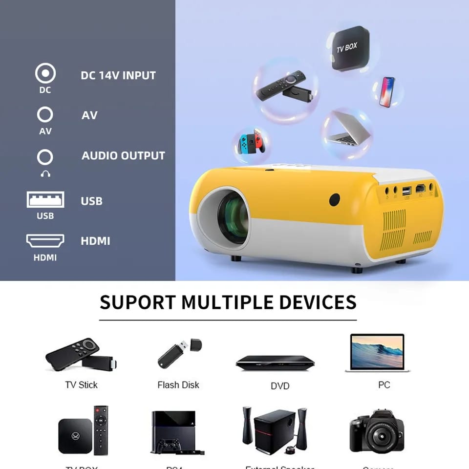 Mini Proyector De Video P80 + Envío Gratis