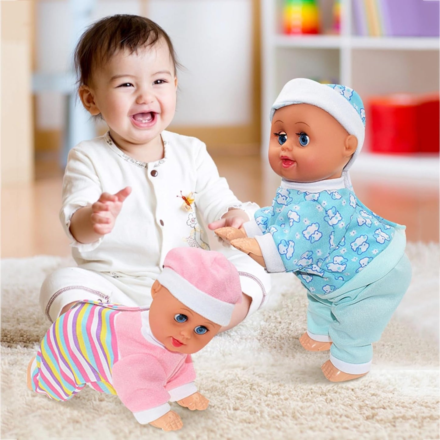 Bebe Gateador realista Con Sonido Y Movimiento