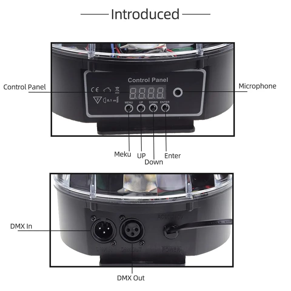 Luz Disco Inteligente 360° con Control Remoto y Efecto LED Multicolor