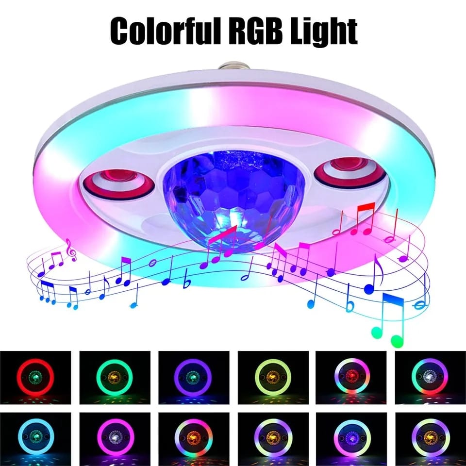 Lampara Rgb Parlante Bluetooth De 36W + Envío Gratis