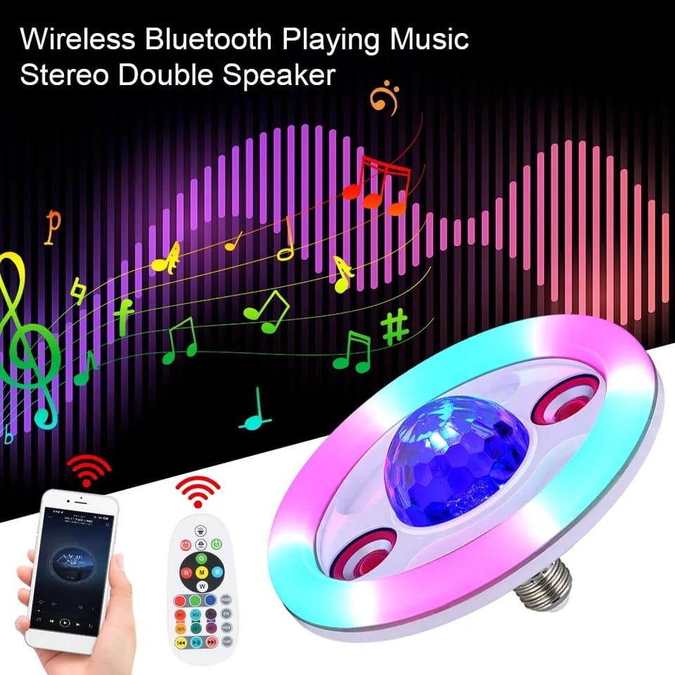 Lampara Rgb Parlante Bluetooth De 36W + Envío Gratis