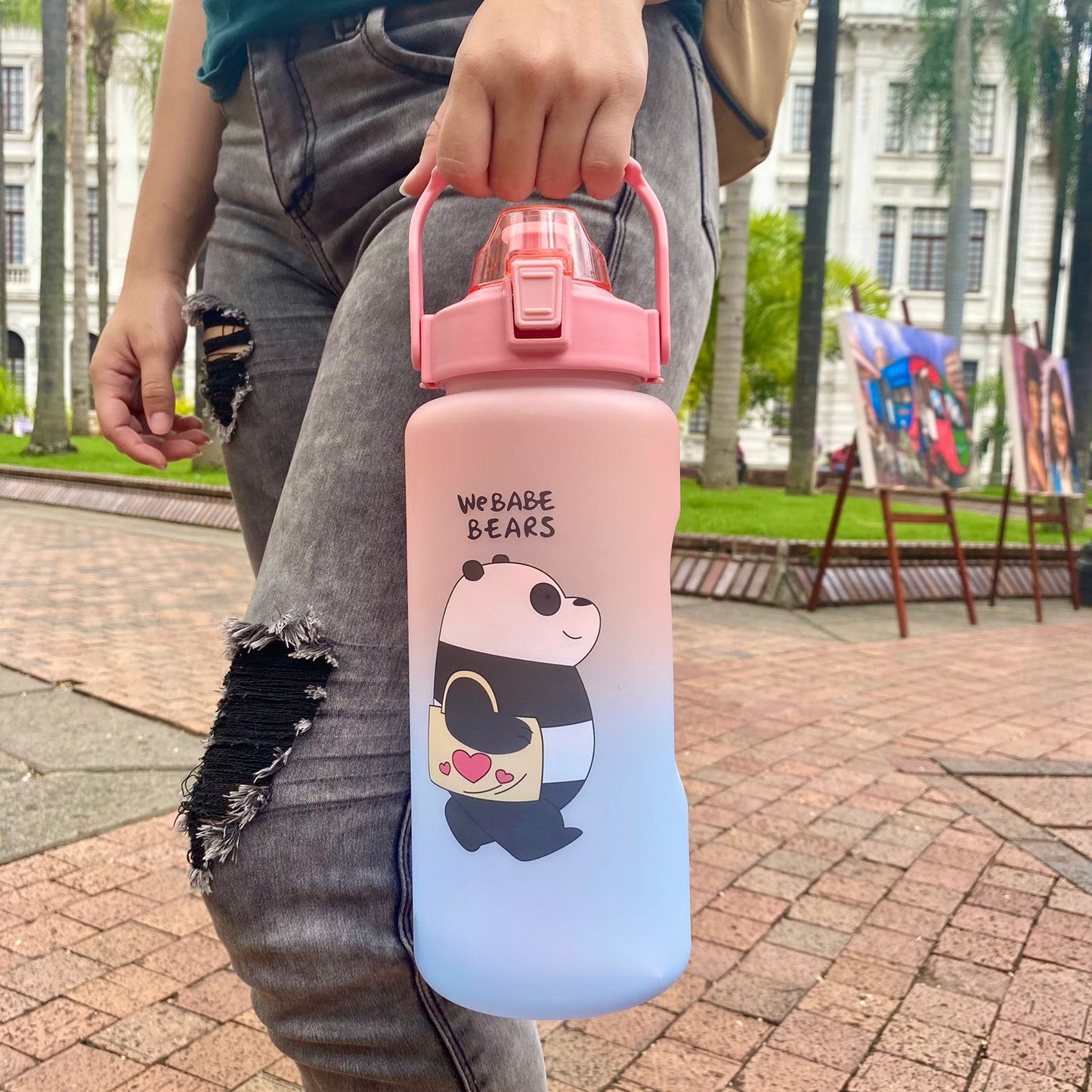 Set x3 Termos De Oso Con Stickers