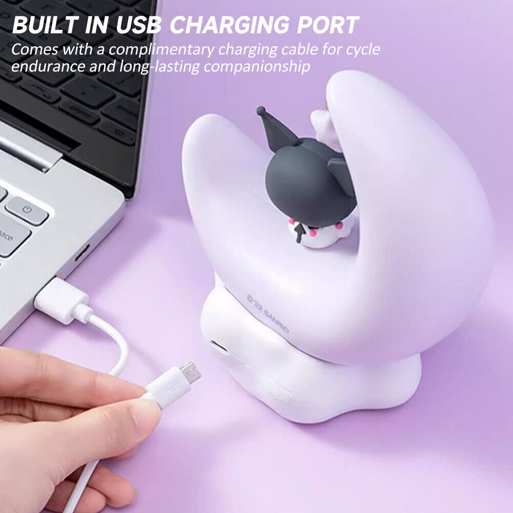 Lampara Kuromi Con Diseño De Media Luna + Envio Gratis