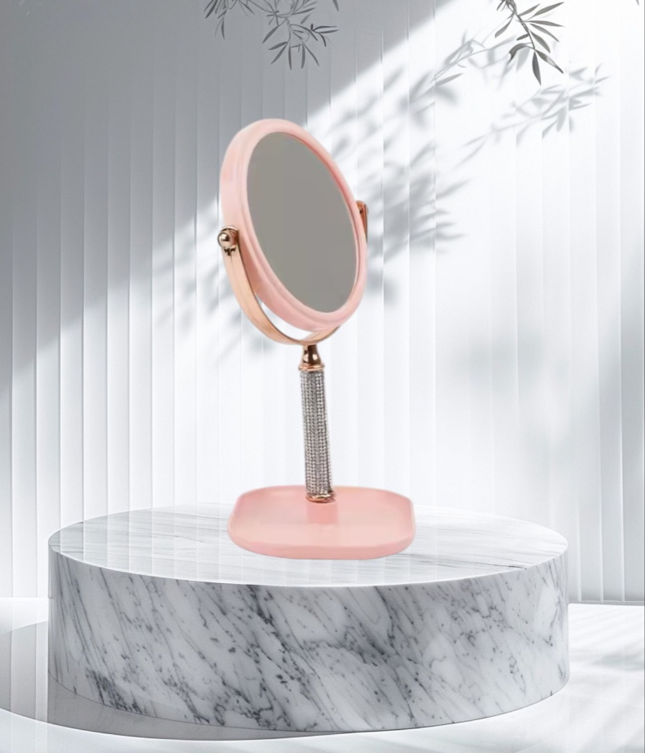 Espejo De Maquillaje Con Pedrería+ Envío Gratis