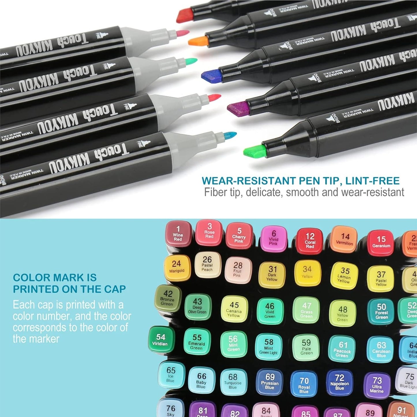 Plumones Touch Doble Punta 48 Piezas