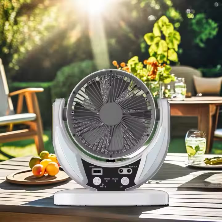 Ventilador con Panel Solar