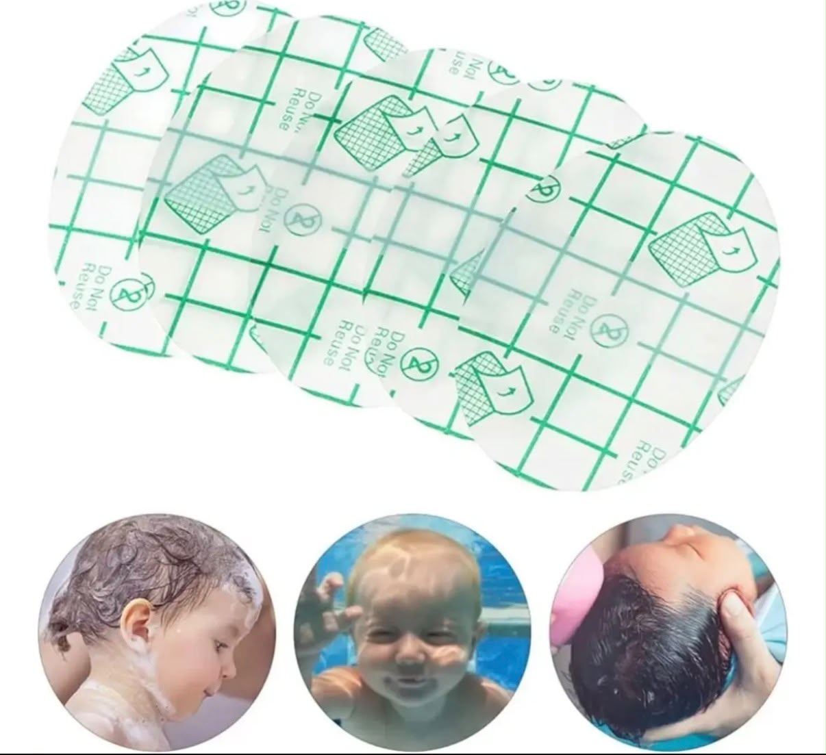 Pack 10 Parches Impermeables De Oídos Para Niños