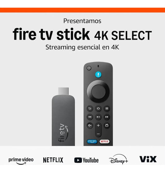 Amazon Fire Tv Stick 4k Select 8gb Control Con Alexa Negro De Voz