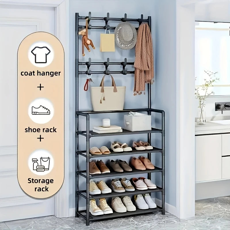 Multifunctional Organizer Shelf With Hooks + Free Shipping