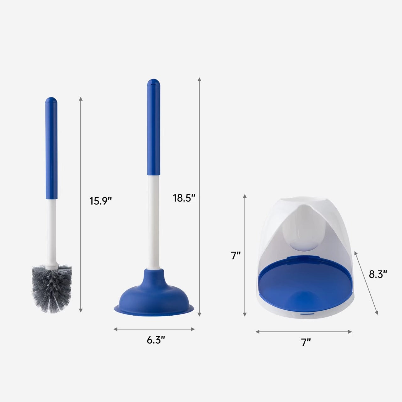 Combo higiene para baño - Destapador + Cepillo de Limpieza