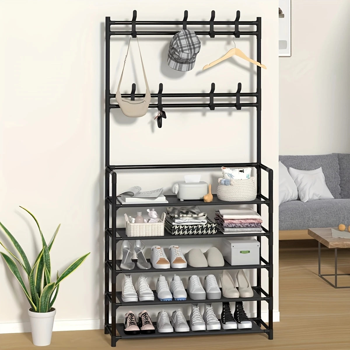 Multifunctional Organizer Shelf With Hooks + Free Shipping