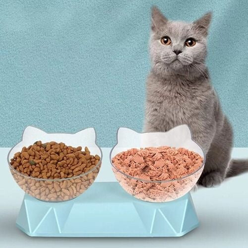 Comedero Inclinado Cara De Gato