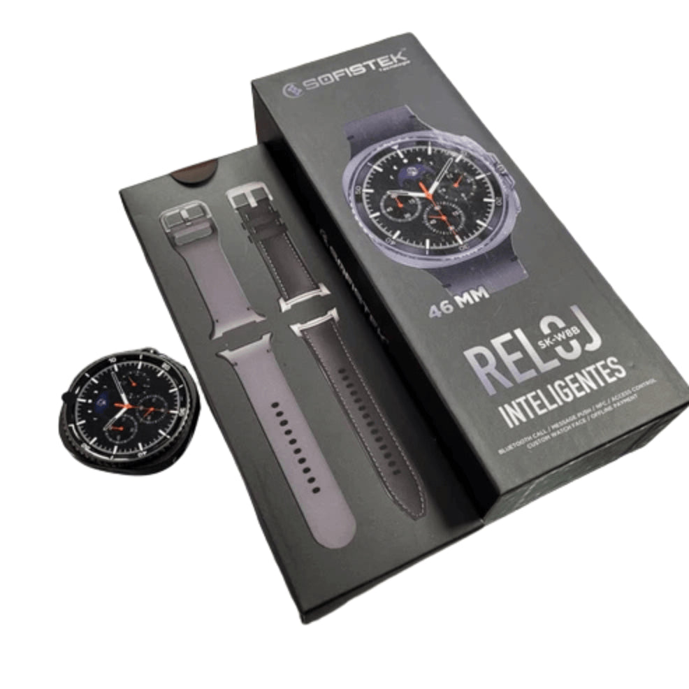 Smartwatch Sofistek Scroll SK-W8B 46mm Llamadas NFC GPS