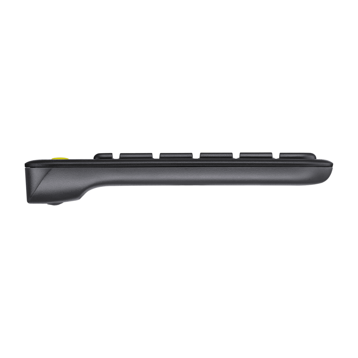 Teclado Logitech K400 Plus negro vista lateral