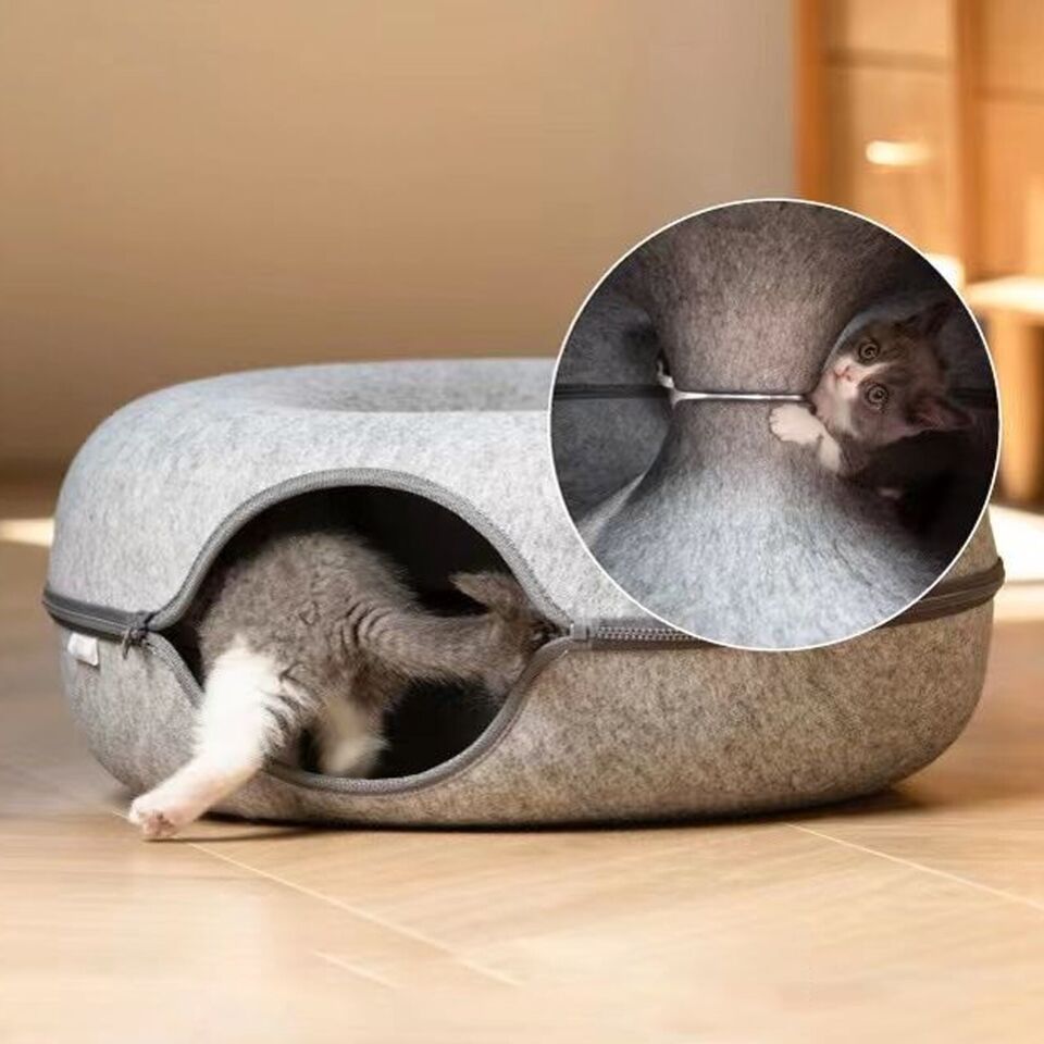 Cama túnel para mascotas