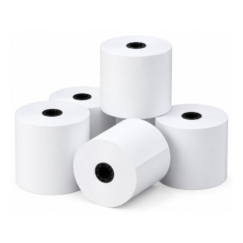 Rollo Papel Térmico SAT 80mm x 60m 48g Paquete x6